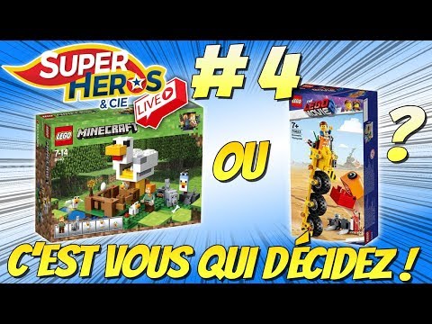 Super Héros et Compagnie Live Session 4 Lego Minecraft ou Lego Movie 2? Stream Live