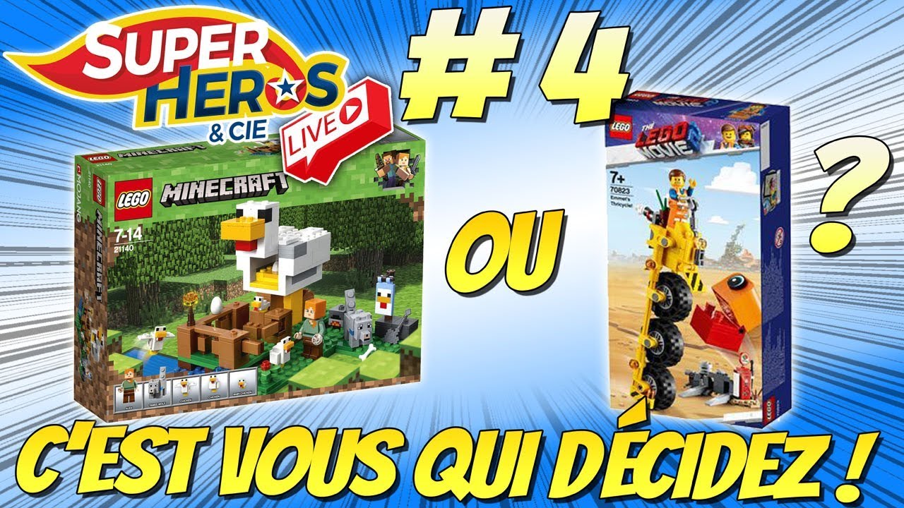Super Héros et Compagnie Live Session 4 Lego Minecraft ou Lego Movie 2