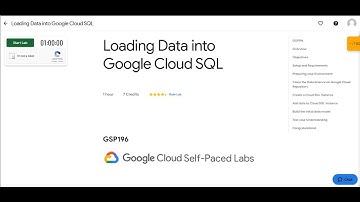 Loading Data Into Google Cloud SQL.