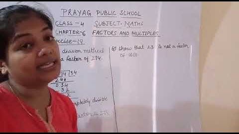 CLASS 4 MATHS CH 6  FACTORS AND MULTIPLES PART 3