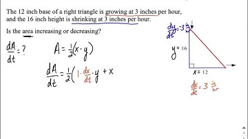 Related rates | area of triangle