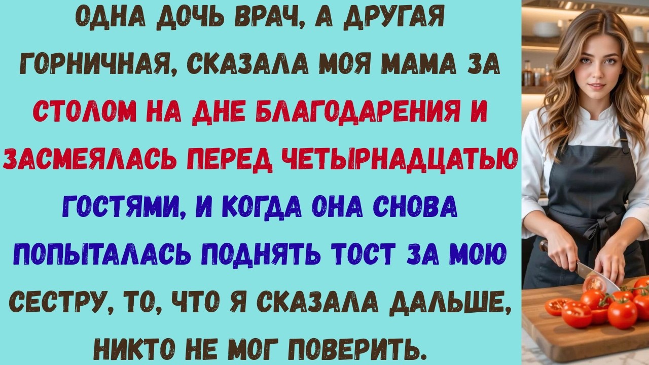 мои родители представили меня как «служанку» на дне благодарения то, что я сказала потом, заставило