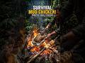Ultimate Wild Cooking! Mud-Sealed Chicken &amp; Campfire Bread in the Jungle 🏕️🔥#wildcooking #viral