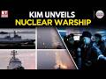 كيم جونغ أون يكشف النقاب عن سفينة حربية نووية ويختبر صواريخ سطح البحر من مدمرة جديدة شاهد
