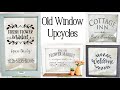 4 DIY FARMHOUSE WINDOW ANTIQUE UPCYLE PROJECT | SPRING TRASH TO TREASURE 2022 | Old Window Upcycle