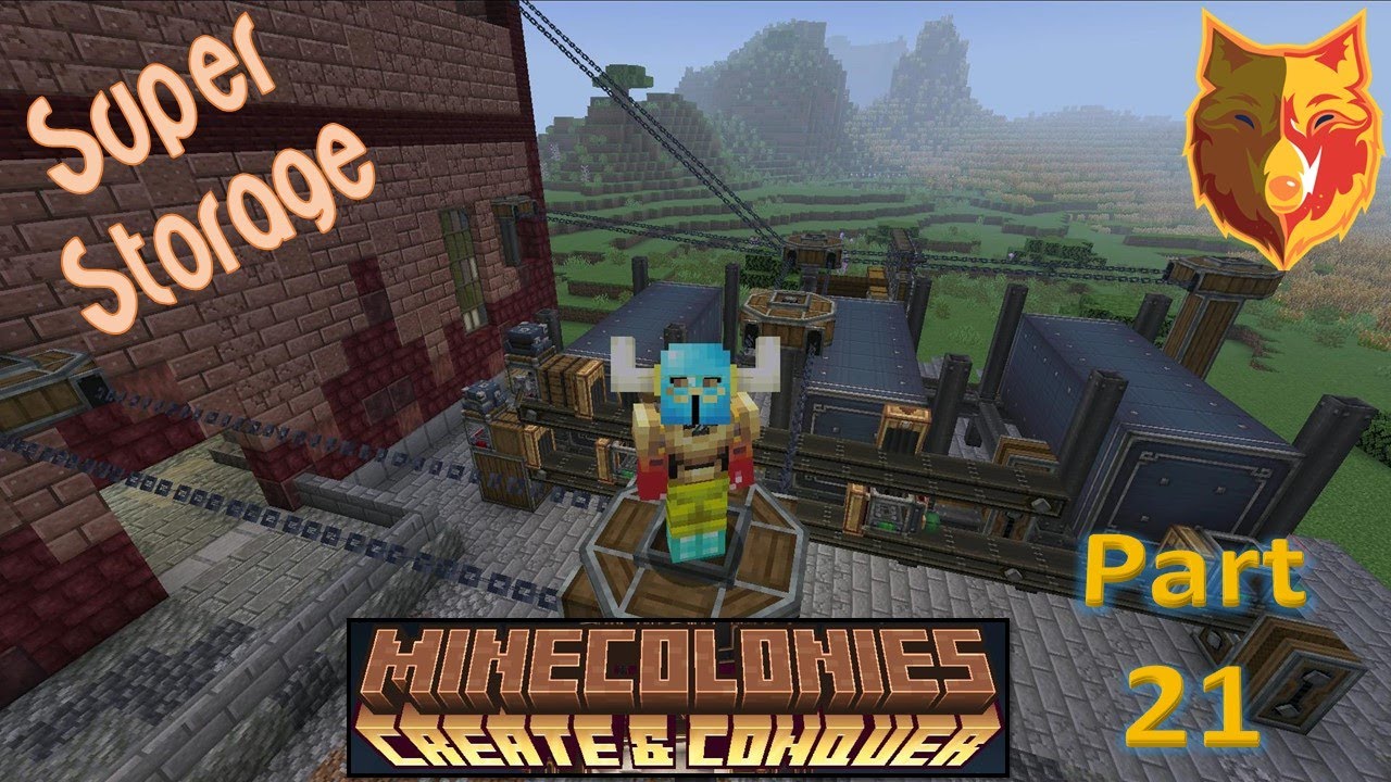 Minecolonies Create and Conquer - Part 21 - Super Storage