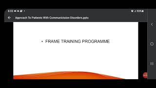 FRAME model . how to interact with patients having communication disorders . part 2