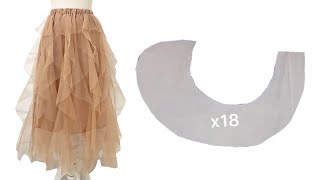 Learn sewing this tulle skirt in 10 minutes 👌👌👌