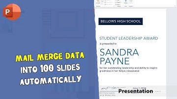 Mail merge data into 100 slides automatically | PresentationPoint
