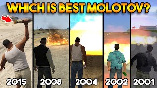 GTA : WHICH IS BEST MOLOTOV IN ALL GTA? (GTA 5, 4, SA, VC, 3)