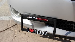 iJDMTOY License Plate Bracket Relocator Kit Install
