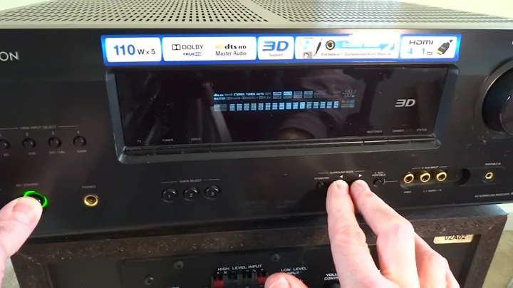 DENON AVR- Surround Receiver Factory Reset Fix