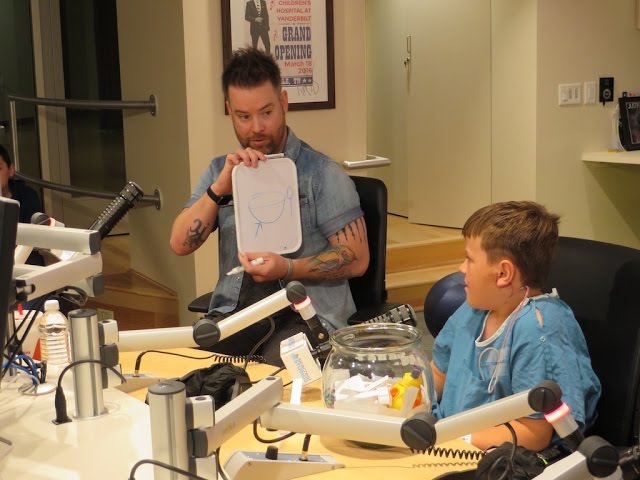 David Cook Plays Games With Patients In Seacrest Studios Nashville