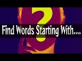 Find words starting with fun word game quiz trivia challenge