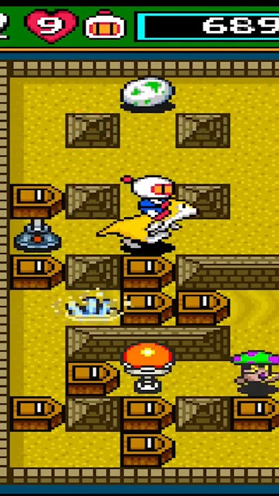 Super Bomberman 4: Normal Game: Level 1-4 to 1-6 