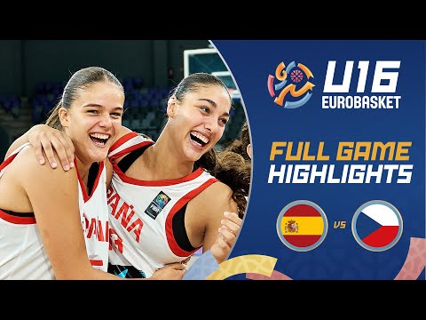 Round of 16: Spain 🇪🇸 vs Czechia 🇨🇿 | Highlights | FIBA U16 Women's EuroBasket 2025
