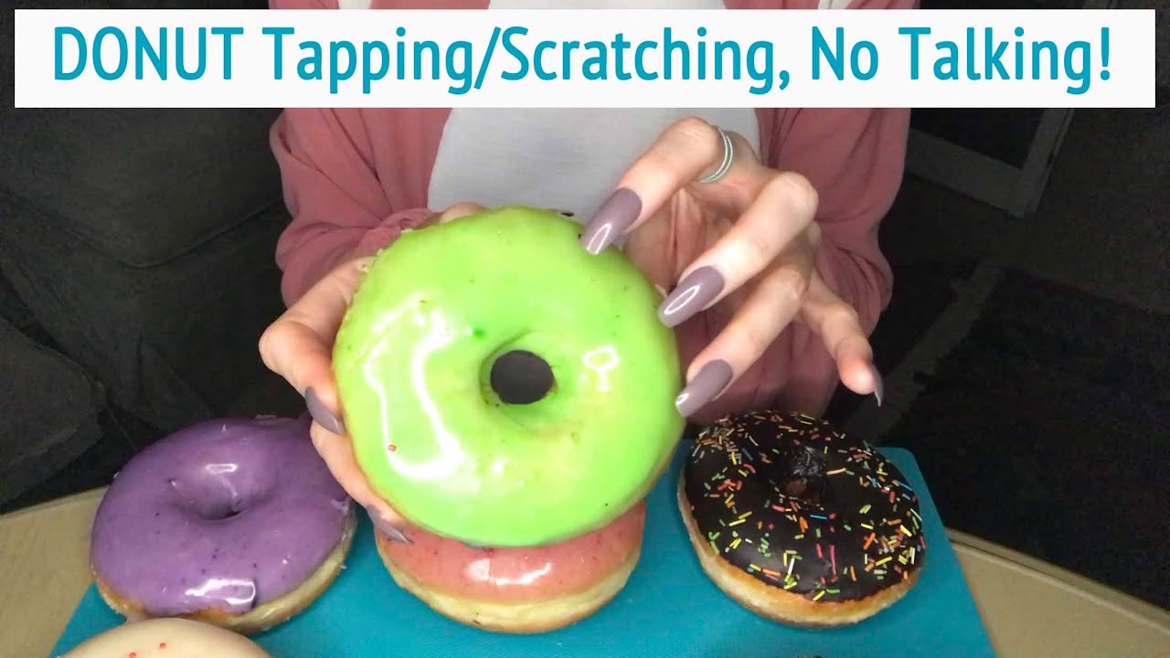 ASMR *🌟 Colorful DONUTS!! * Fast Tapping & Scratching * No Talking * ASMRVilla