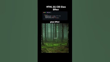 glass Effect card #phonk #developer #coding #sorts #software #tech #css #tips