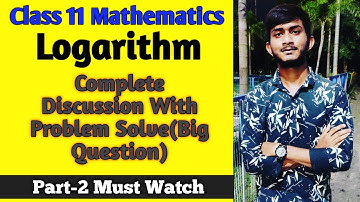 Logarithm Class 11 Math। Natural [Logarithm] In Bengali With Important Problem Solve Jee Math