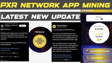 PXR Network App Mining New Update All Legal Issues Resolved Soon tobthe Listing i PXR Network