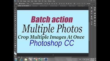 How to Crop Multiple Images At Once (Photoshop) batch action on Photoshop