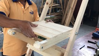 Best Creative Design Ideas // Build DIY Wood folding chair plans  How to!