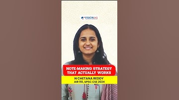 Note-Making Strategy That Actually Works — AIR 110 | Toppers Talk | VisionIAS