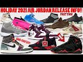 HOLIDAY 2021 AIR JORDAN RELEASE INFO PT  2 + RAPTOR 7S 2022?!?