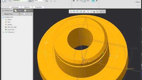 Creo Parametric - Revolve