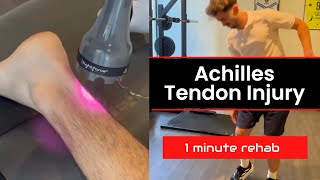  1 Minute Rehab For Achilles Tendon Injury With Chattanooga Lightforce Laser  Neuroxtrain 