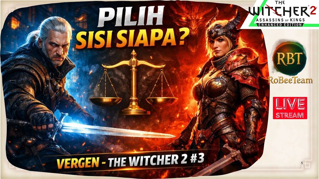AKHIRNYA KABUR DARI FLOTSAM! The Witcher 2 Part 3b - EPIC JOURNEY KE VERGEN & SIDING WITH SASKIA!