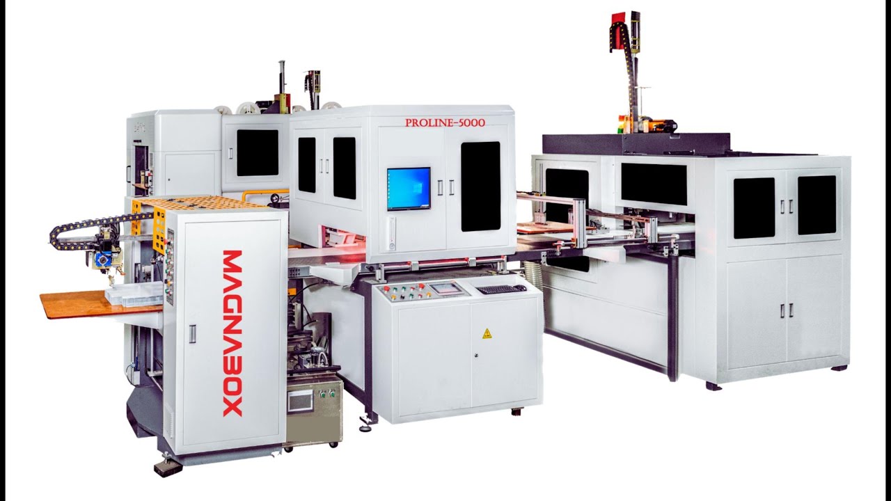 MAGNABOX PROLINE 5000D-FULLY AUTOMATIC RIGID BOX MAKING MACHINE - YouTube