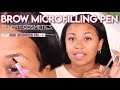 NEW BENEFIT BROW MICROFILLING PEN!! | FIRST IMPRESSIONS + DEMO!! | jazminekiah