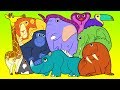 Learn Wild Animals Names and Sounds | Safari Zoo Animal names for Children