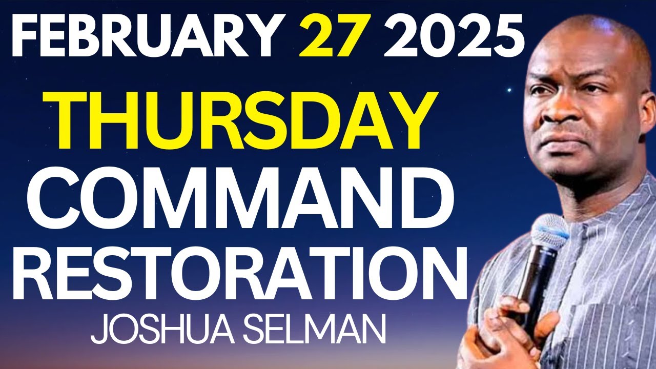 Thursday Morning Prayers to Start Your Day | Apostle Joshua Selman ...