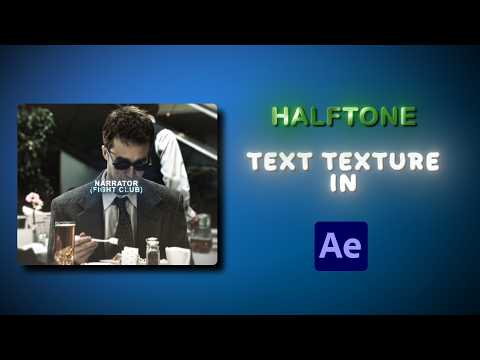 Halftone Text Tutorial | After Effects Animation