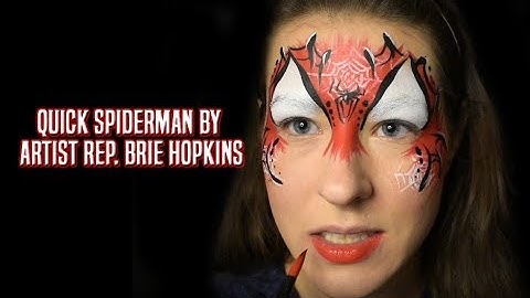 Quick Spiderman Face Painting Tutorial