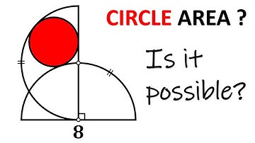 Are YOU Able to Find the Area of the Inscribed Circle? | Geometry Puzzle