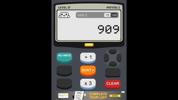 Calculator 2 The Game Level 37 Solution