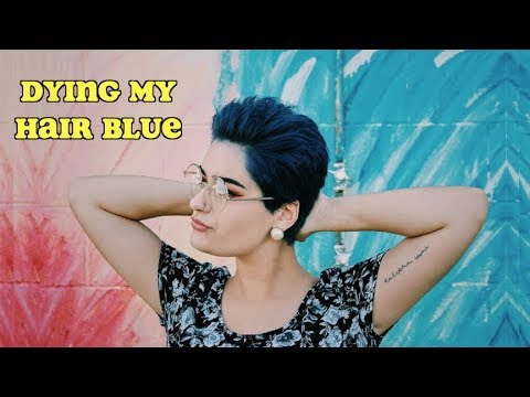 Dying My Pixie Pastel Blue Permanent Hair Dye