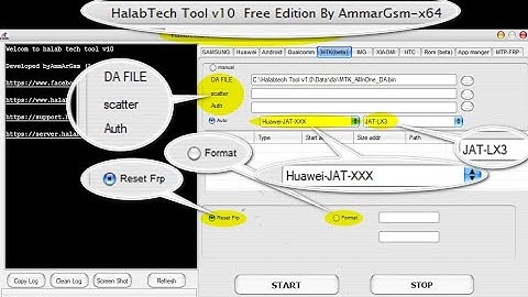 Halabtech Tool V 1.0  By AmmarGSM Free Edition | Samsung | Huawei | MTP FRP | Qualcomm | Xioami