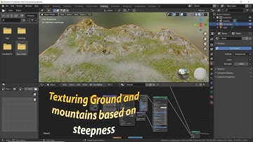 Part4 : How to make a racetrack in Blender (Height based texturing technique for track surroundings)