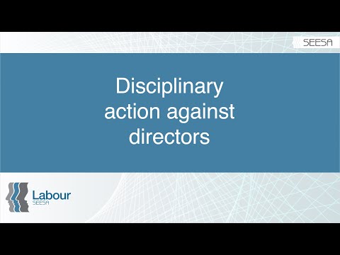 Disciplinary action against directors