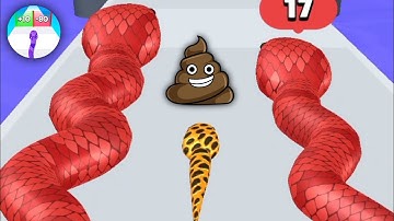 SNAKE RUN RACE Android, iOS GamePlay All Levels - Snake run Game Part 2 MarsGaming