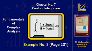 5. Chapter 7 Contour integration, Example 3, Complex Analysis,  BS Mathematics
