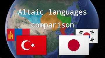 Altaic languages — word comparison