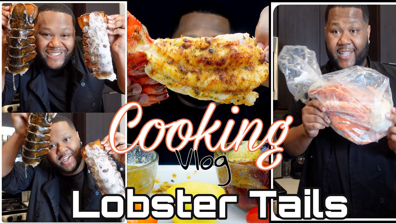 Cooking Vlog | FOOD SHOPPING + How to make LOBSTER TAILS in a Airfryer | Flavasbydamedash - YouTube