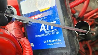 How to check and fill automatic transmission fluid in box truck - Freightliner M2