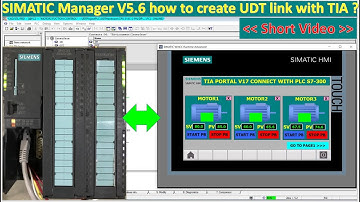 TIA Portal V17 with S7-300 UDT (User-Define Data Type) Short Video