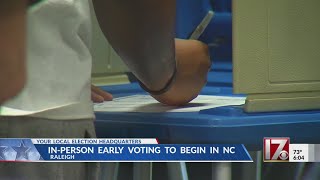 Important reminders ahead of early voting in NC